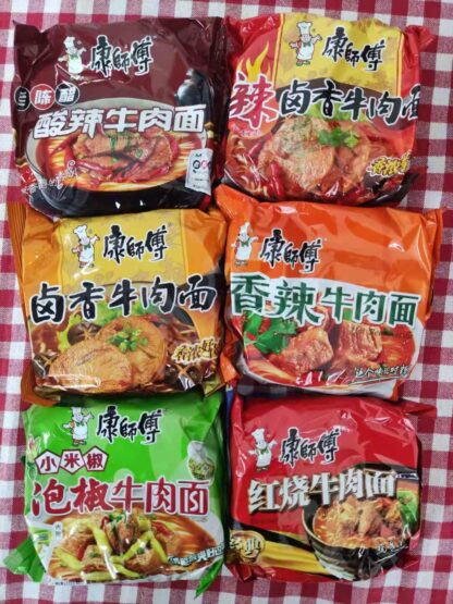 MR KON'S Instant Noodles 3 Bags Mixed Flavor 3x103g. 康师傅方便面3包混合口味 x3 103g