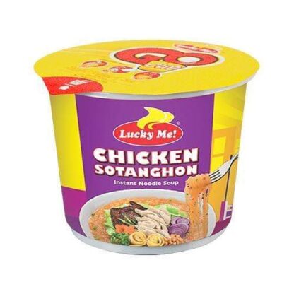 Lucky me chicken sotanghon instant noodle soup (cup) 28g